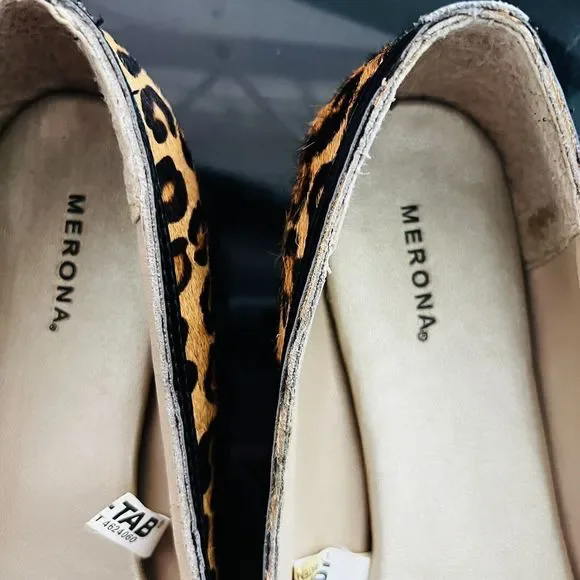 MERONA Cheetah Leopard Animal Faux Calf Hair Ballet Flats Casual Shoes Size 7 - Picture 5 of 11